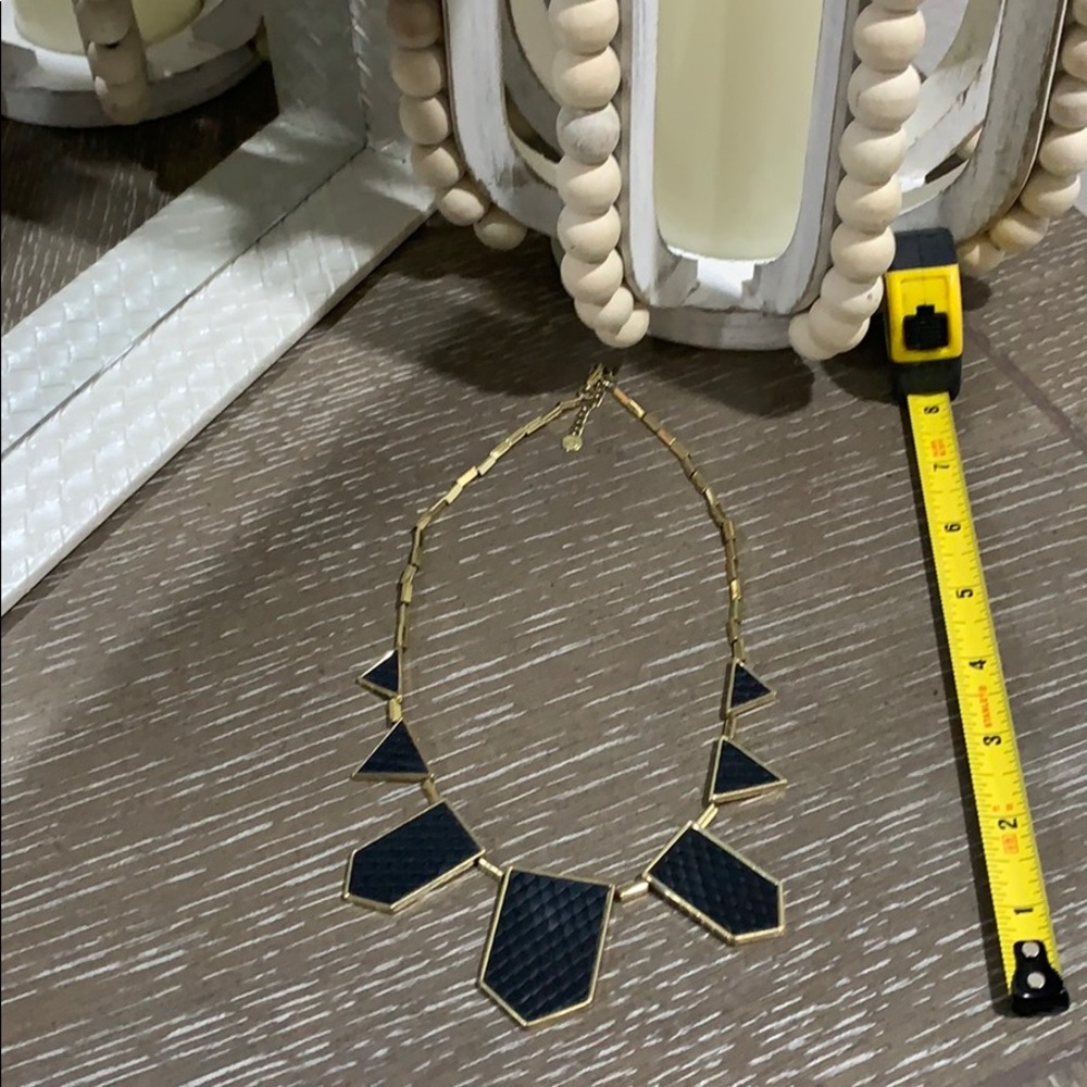 House of Harlow Black and Gold Statement Necklace